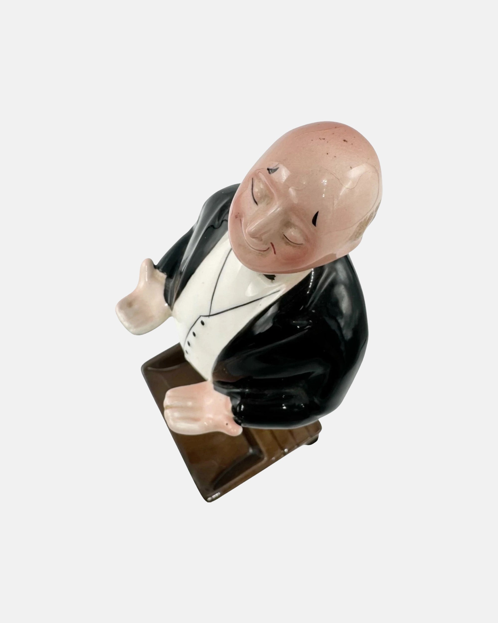 Vintage James the Butler Ceramic Cigar Holder Bar Figure