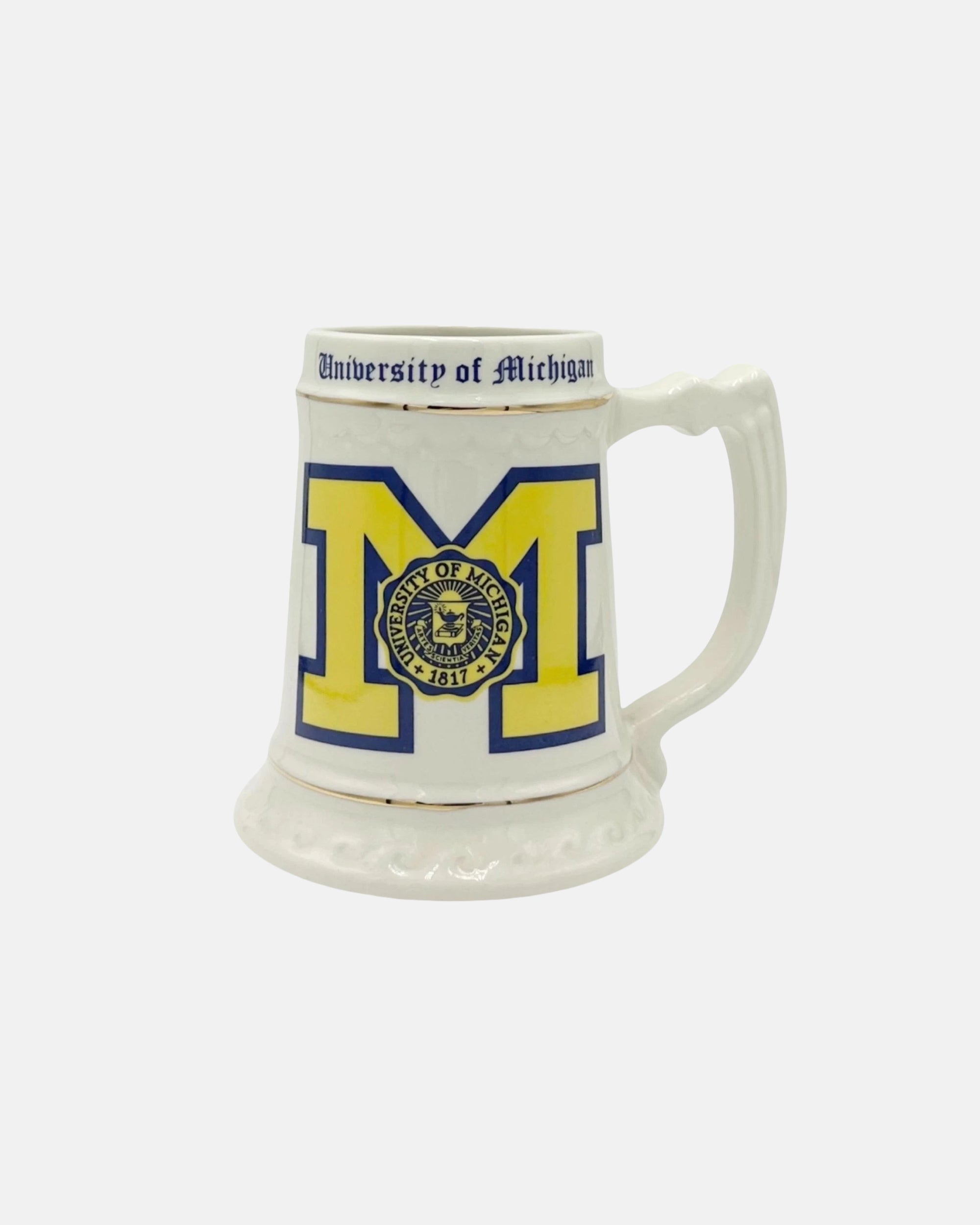 Vintage The University of Michigan Ceramic Mug Stein