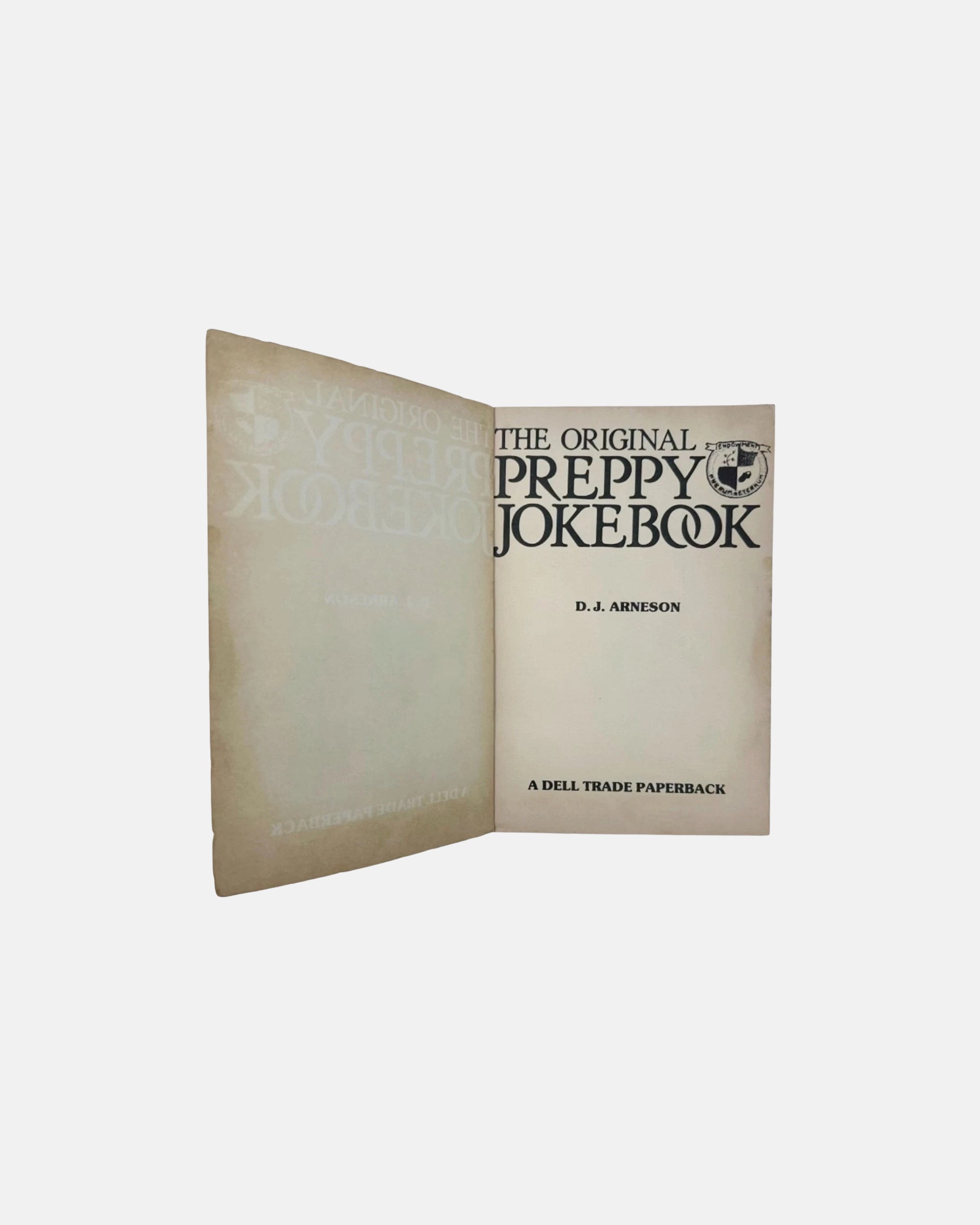 The Original Preppy Jokebook D.J. Arneson 1981 First Edition Dell Paperback