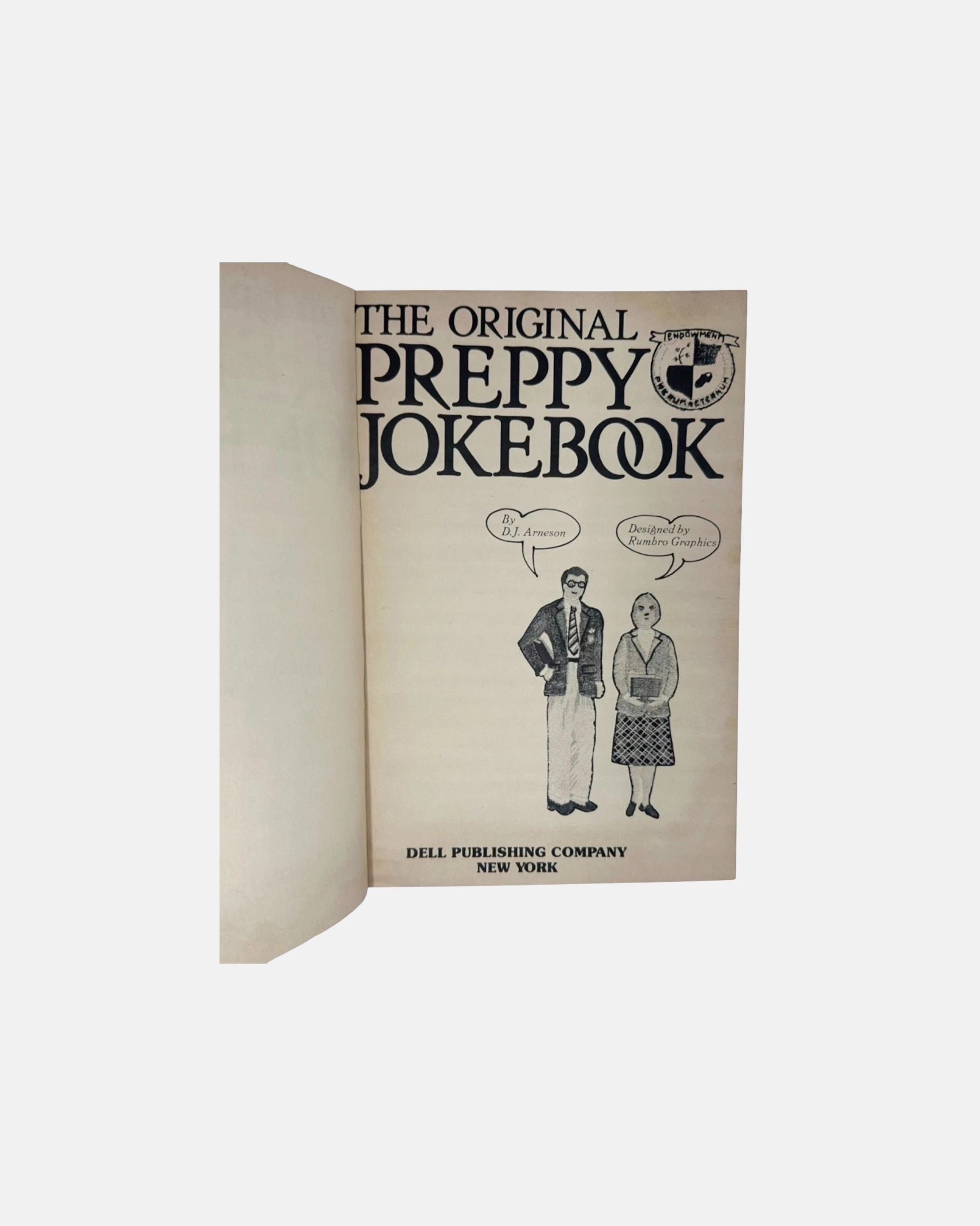 The Original Preppy Jokebook D.J. Arneson 1981 First Edition Dell Paperback