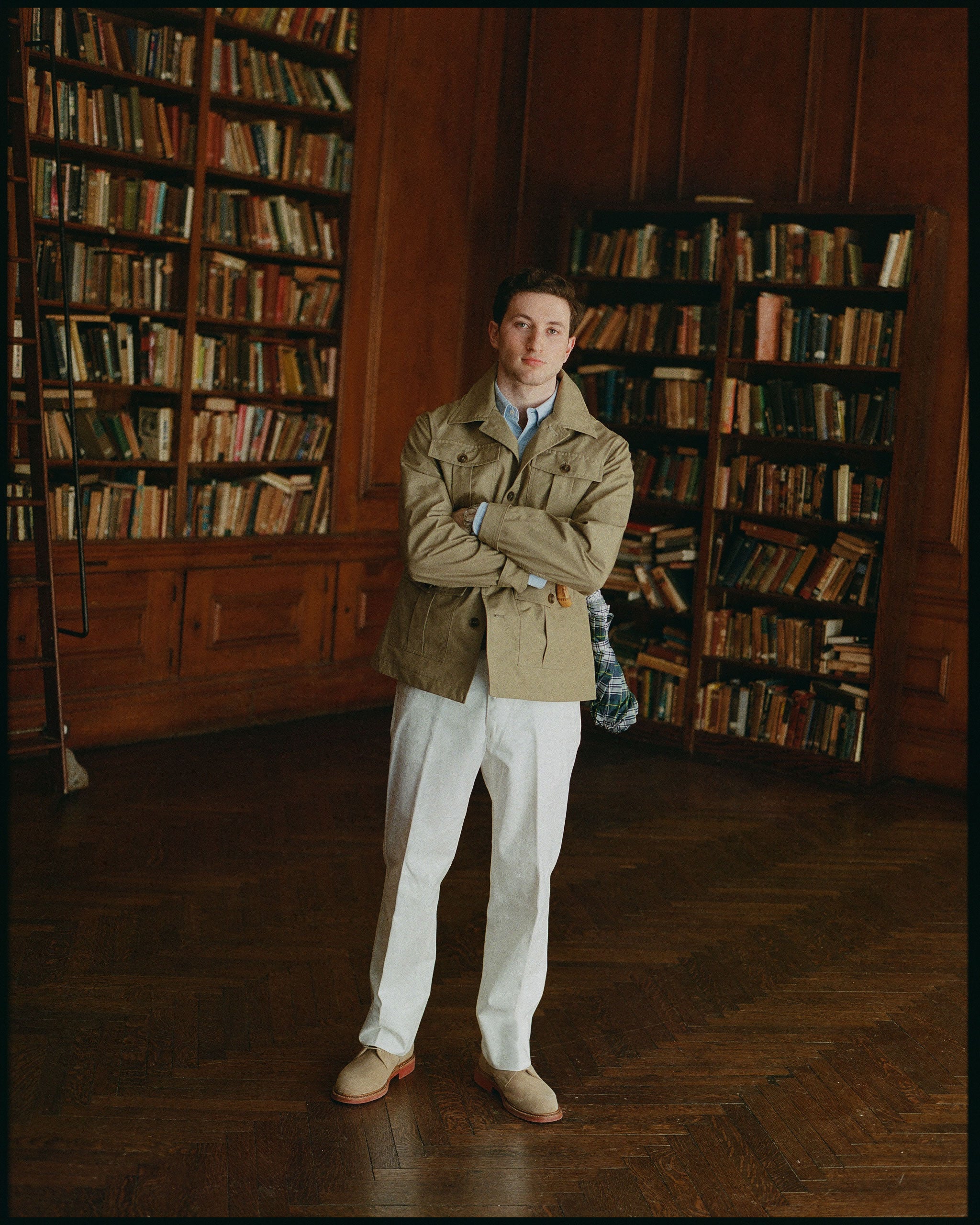 Made-in-England Cotton Safari Jacket