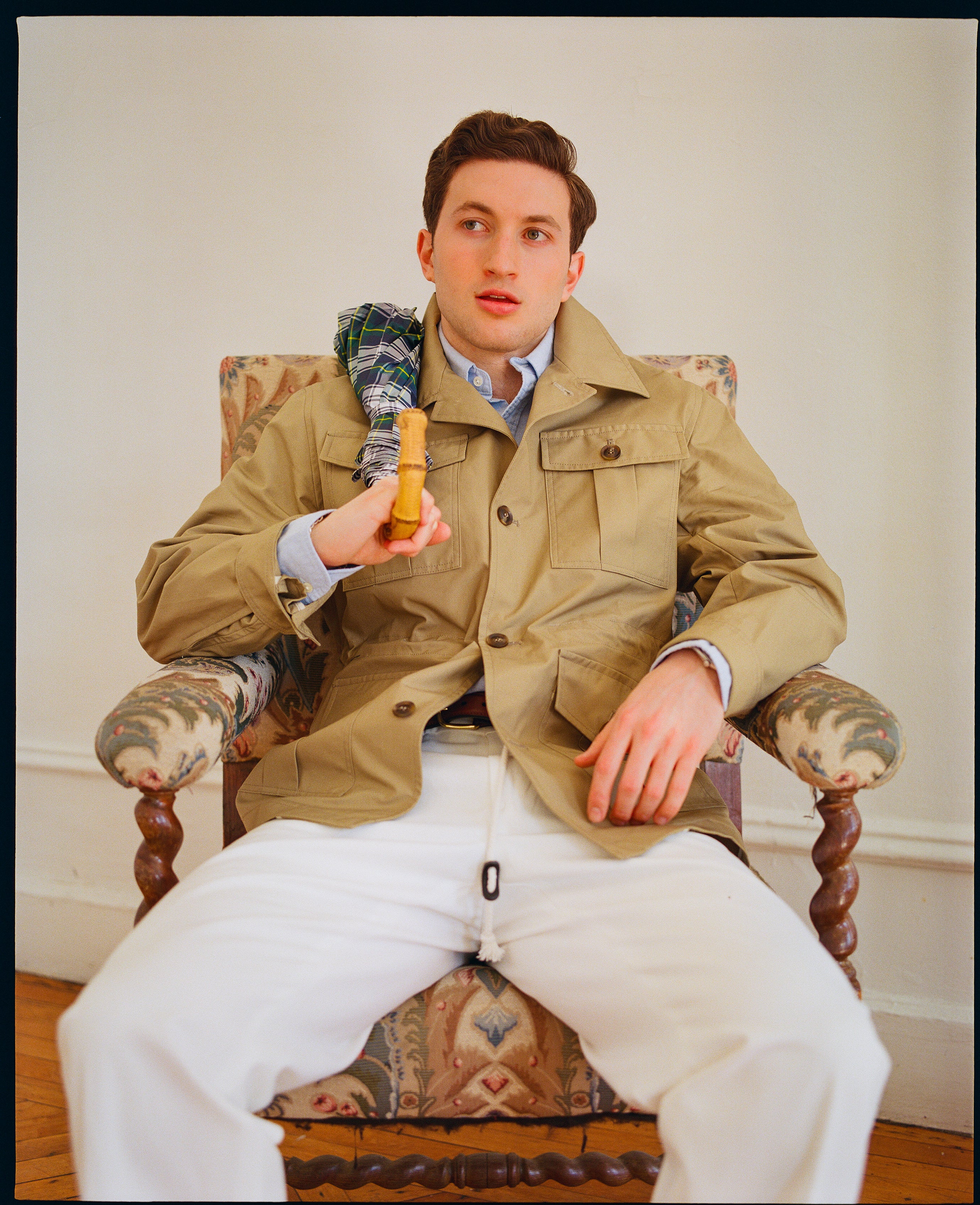 Made-in-USA White Cotton Duck Pant