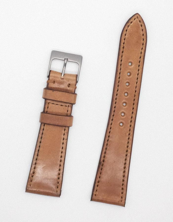 Made-in-USA Honey Brown Shell Cordovan Watch Strap